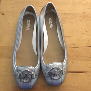 Michael Kors Silver Flats